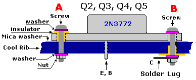 Isolating the power transistors